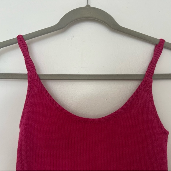 Reformation Hot Pink Knit Midi Dress - Picture 6 of 8